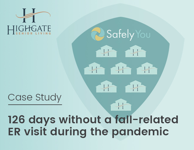 Highgate communities using SafelyYou during the pandemic go 126 days without an ER visit resulting from a fall